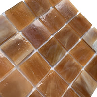 Mozaic din sticlă Tiffany Glacier 20mm – caramel cu unt