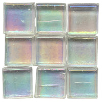 Mozaic din sticlă transparent 10mm – alb perlat
