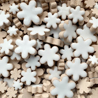Charms flori – alb