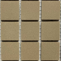 Winckelmans Taupe – plăcuțe de mozaic mate de 20x20 mm pe plasă