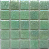 Mozaic din sticlă irizat 20mm – verde germene