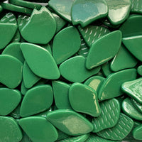 Mozaic din sticlă – Petale din sticlă – verde molid - mosaicshop