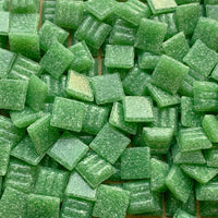 Mozaic din sticlă 10mm – verde frunză - mosaicshop