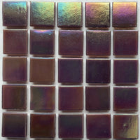 Mozaic din sticlă irizat 20mm – ametist - mosaicshop