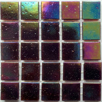 Mozaic din sticlă irizat 20mm – vinetă - mosaicshop