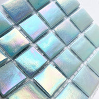 Mozaic din sticlă irizat 20mm – piatra lunii albastră - mosaicshop