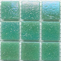 Mozaic din sticlă irizat 20mm – turcoaz - mosaicshop