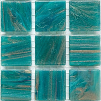 Mozaic din sticlă cu vinișoare aurii 20mm – aventurin - mosaicshop