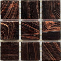 Mozaic din sticlă cu vinișoare aurii 20mm – catifea - mosaicshop