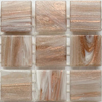 Mozaic din sticlă cu vinișoare aurii 20mm – auriu deschis - mosaicshop