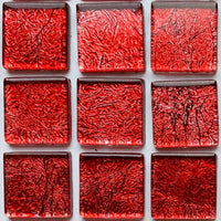 Mozaic din sticlă cu oglindă 20mm – zmeură - mosaicshop