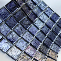 Mozaic din sticlă cu oglindă 20mm – cobalt - mosaicshop