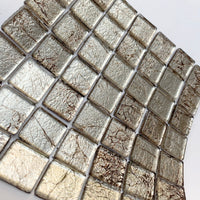 Mozaic din sticlă cu oglindă 20mm – cositor - mosaicshop