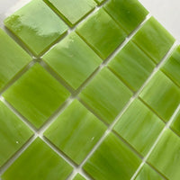 Mozaic din sticlă Tiffany Glacier 20mm – ceai verde - mosaicshop