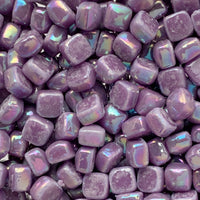 Micro mozaic din sticlă 4,8mm – magenta, sidefat - mosaicshop
