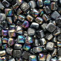 Micro mozaic din sticlă 4,8mm – negru, sidefat - mosaicshop