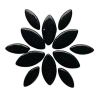 Mozaic din sticlă – Petale Ottoman – negru - mosaicshop