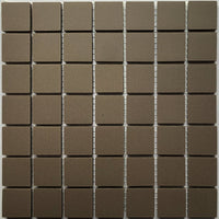 Winckelmans Anthracite – plăcuțe de mozaic mate de 20x20 mm pe plasă