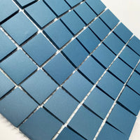 Winckelmans Bleu Nuit – plăcuțe de mozaic mate de 20x20 mm pe plasă