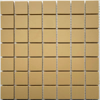 Winckelmans Cognac – plăcuțe de mozaic mate de 20x20 mm pe plasă