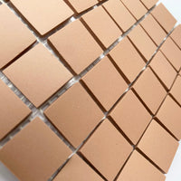 Winckelmans Vieux Rose – plăcuțe de mozaic mate de 20x20 mm pe plasă
