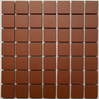 Winckelmans Rouge – plăcuțe de mozaic mate de 20x20 mm pe plasă