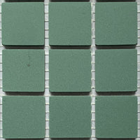 Winckelmans Vert Foncé – plăcuțe de mozaic mate de 20x20 mm pe plasă