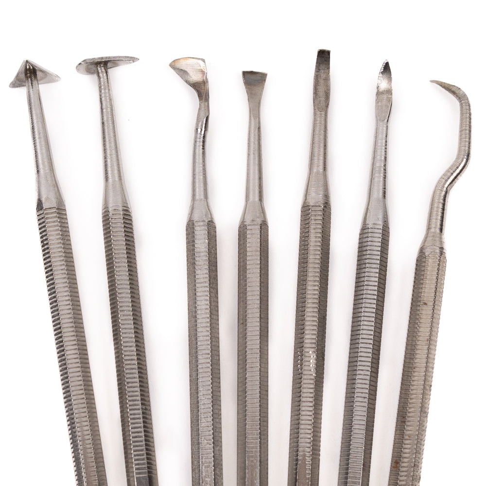 Detaliu: Set Conda de 7 spatule metalice pentru modelaj