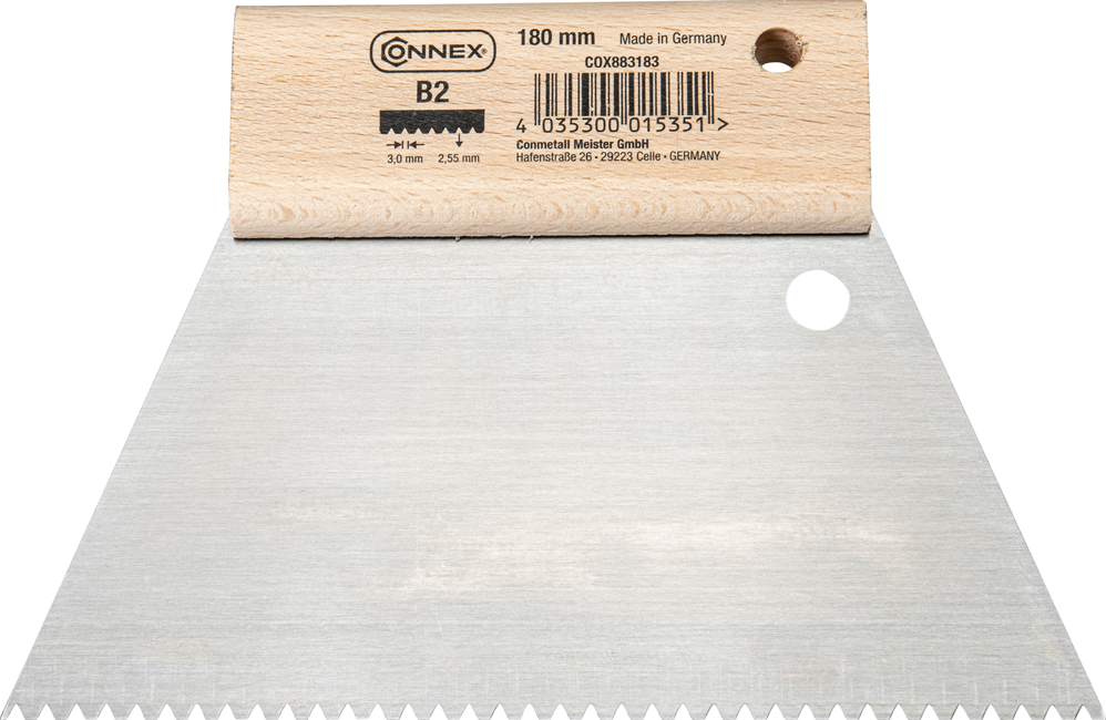 Gletieră dințată Connex 180 mm – B2