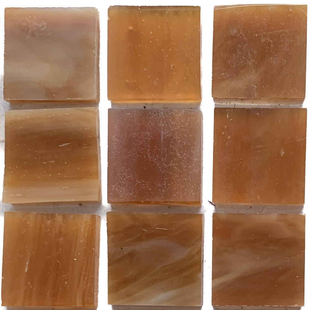 Mozaic din sticlă Tiffany Glacier 20mm – caramel cu unt