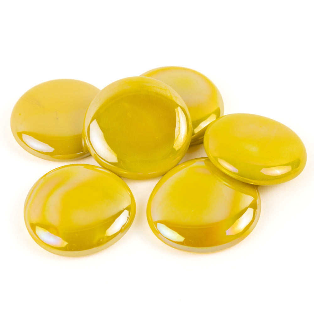Gocce di vetro XL 30-36mm Opale Giallo