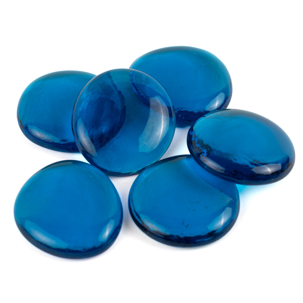 Picături din sticlă XL 30-36mm – cristal turcoaz