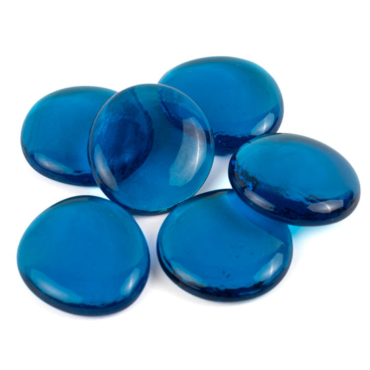 Picături din sticlă XL 30-36mm – cristal turcoaz