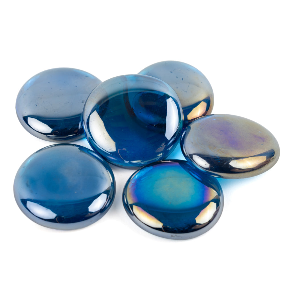 Picături din sticlă XL 30-36mm – diamant turcoaz