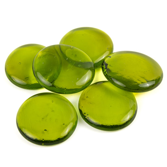 Picături din sticlă XL 30-36mm – cristal kiwi