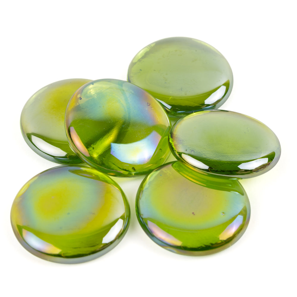 Picături din sticlă XL 30-36mm – diamant kiwi