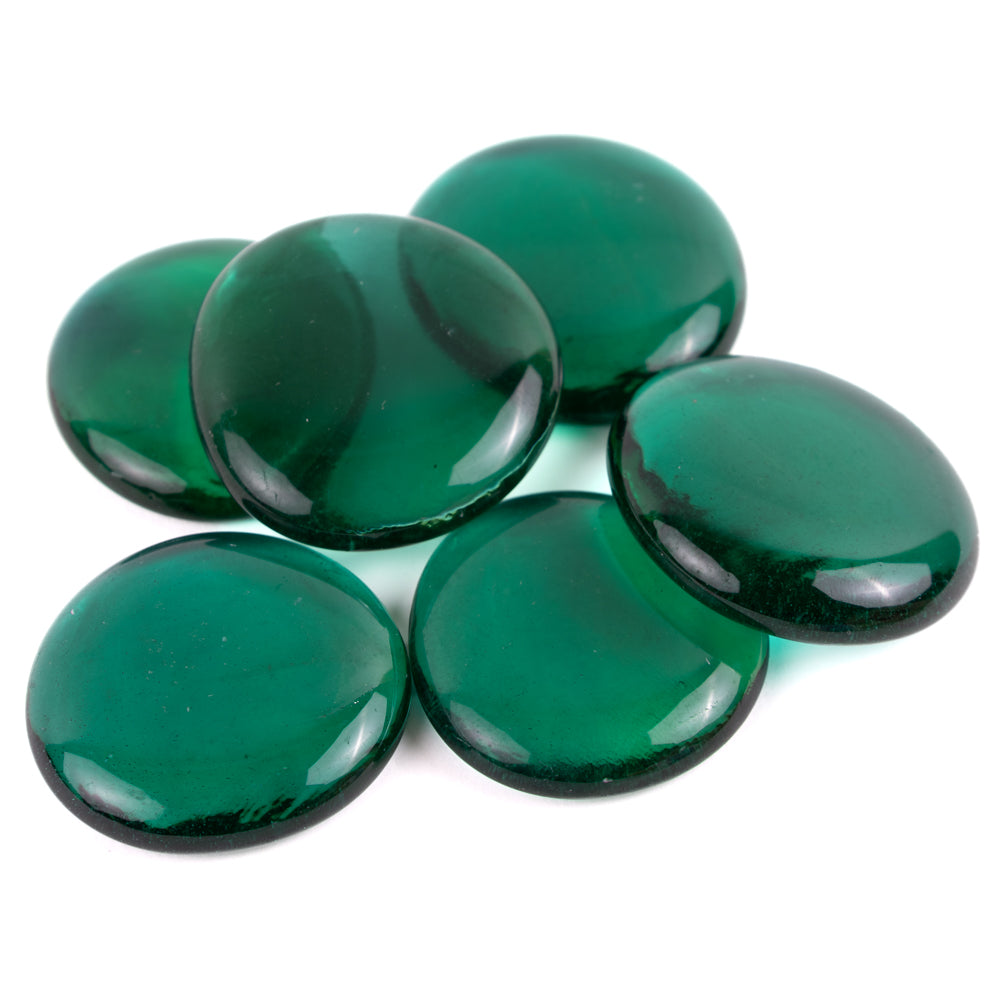 Picături din sticlă XL 30-36mm – cristal smarald