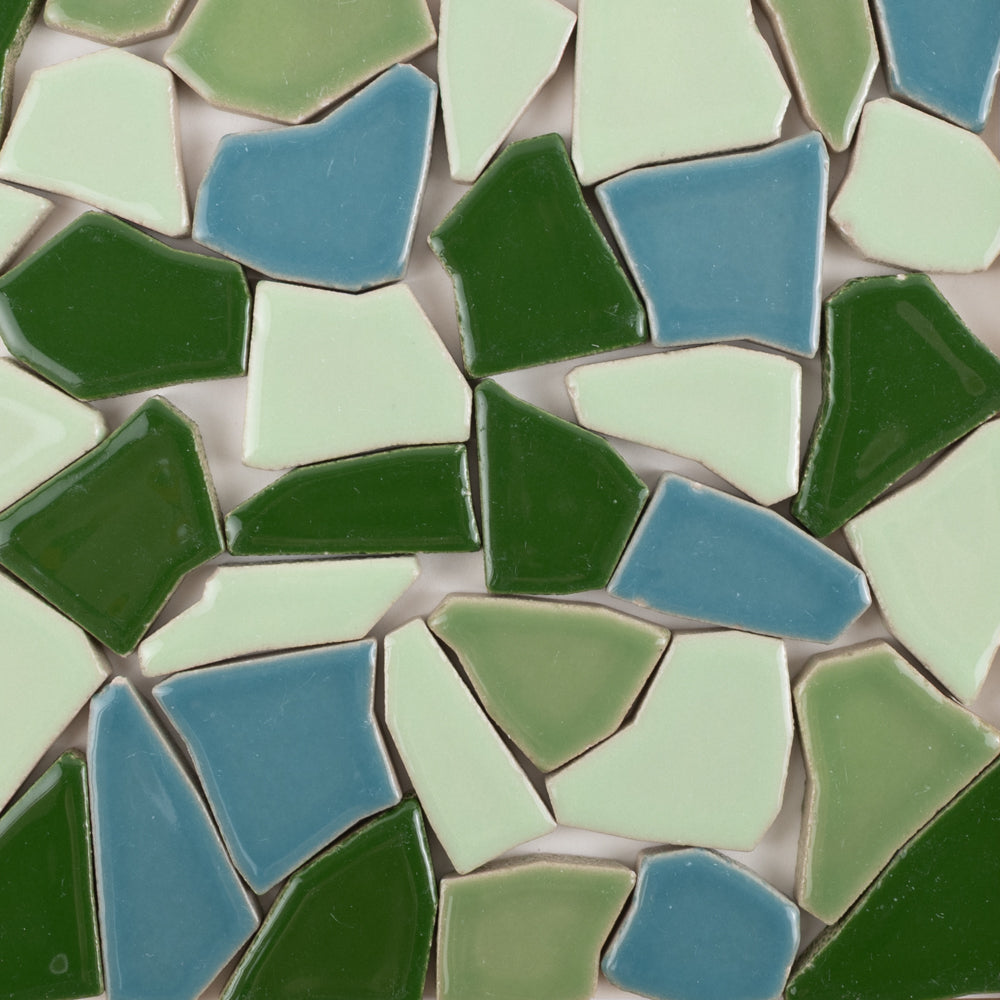 Puzzle-uri ceramice Flip XL – amestec verde