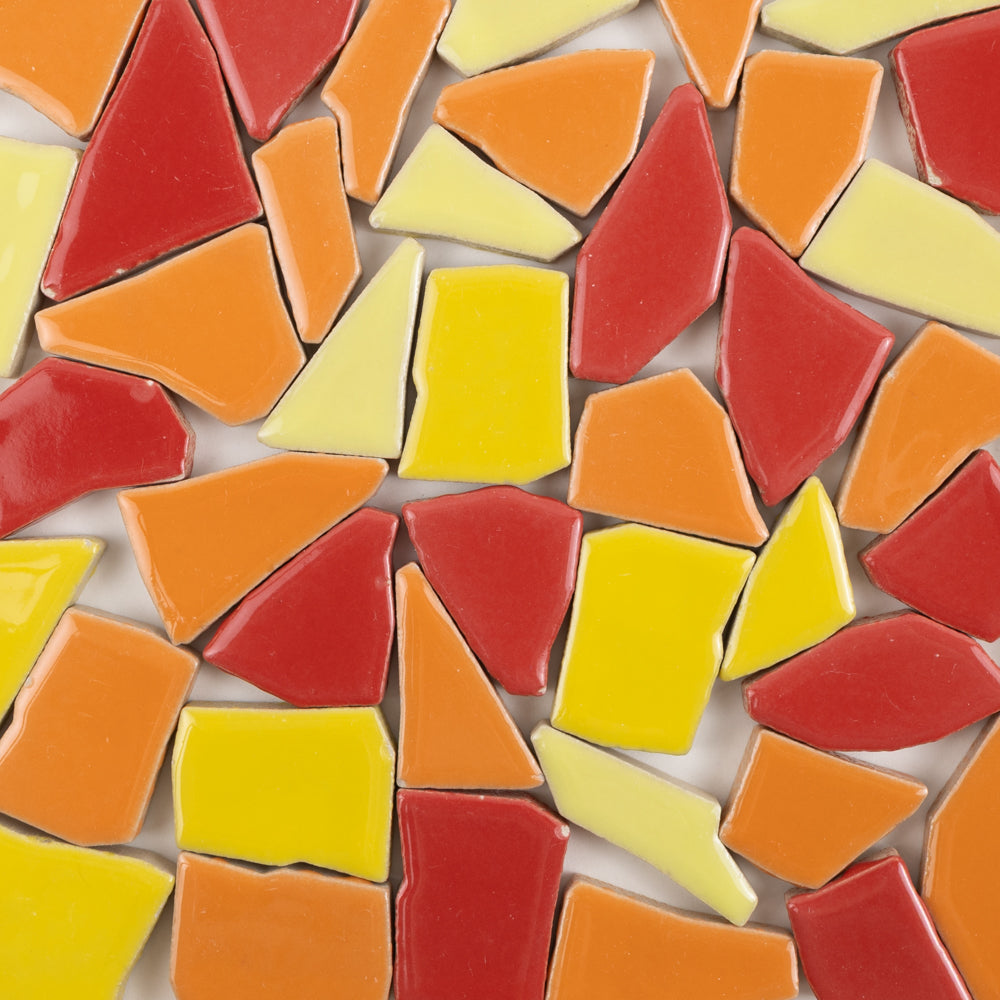 Puzzle-uri ceramice Flip XL – amestec roșu