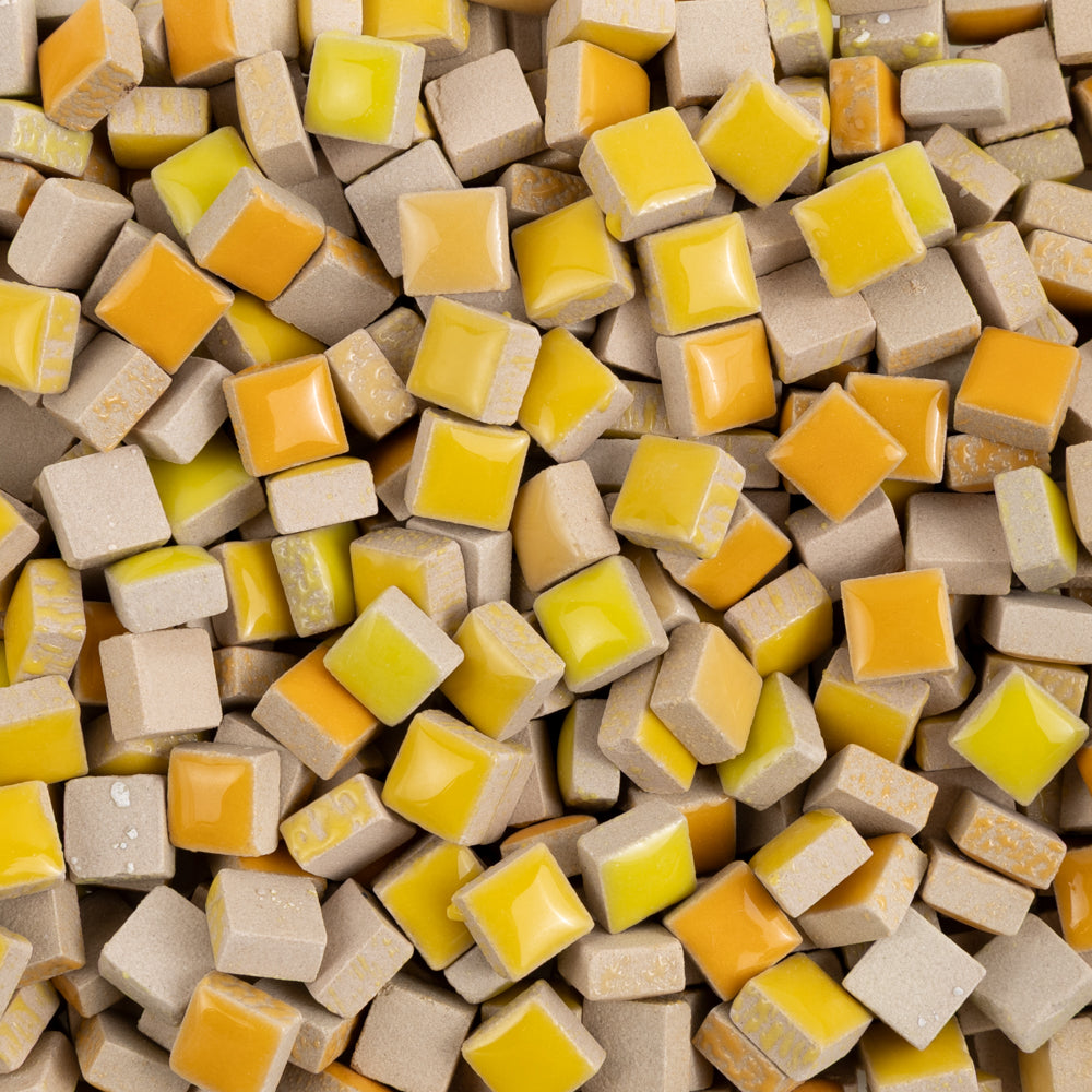 Mozaic ceramic 10mm – amestec galben