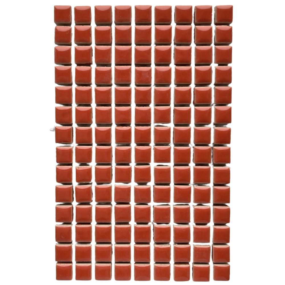 Mozaic ceramic 10mm – roșu coral