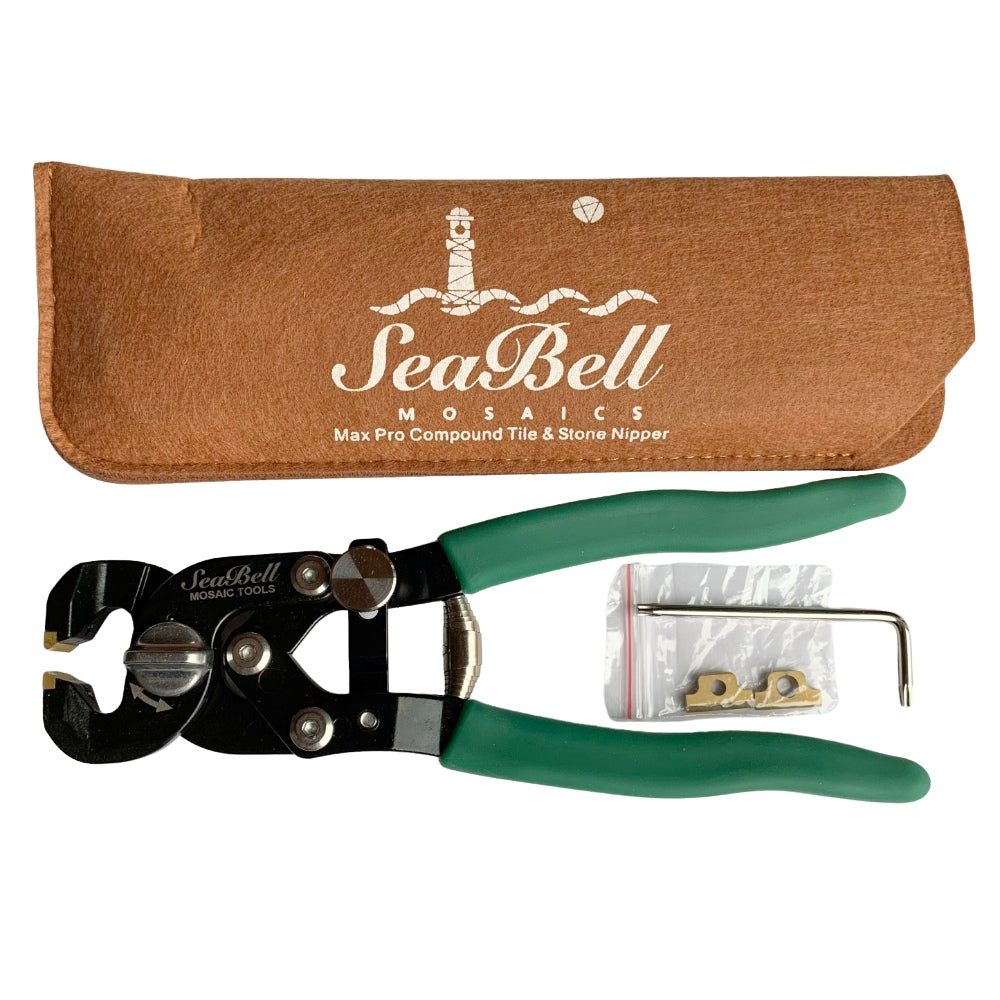 Set cu accesorii: Clește pentru mozaic MaxPro Compound - Seabell Mosaic Tools