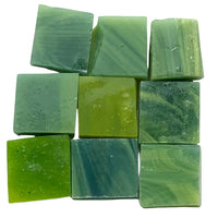 Mozaic din sticlă Tiffany Glacier 10mm – verde mușchi