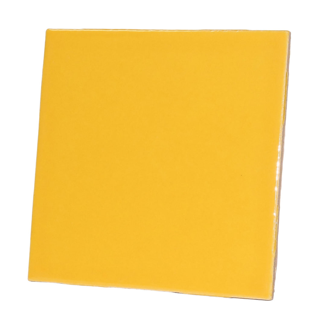 Placă din porțelan – galben 10cm