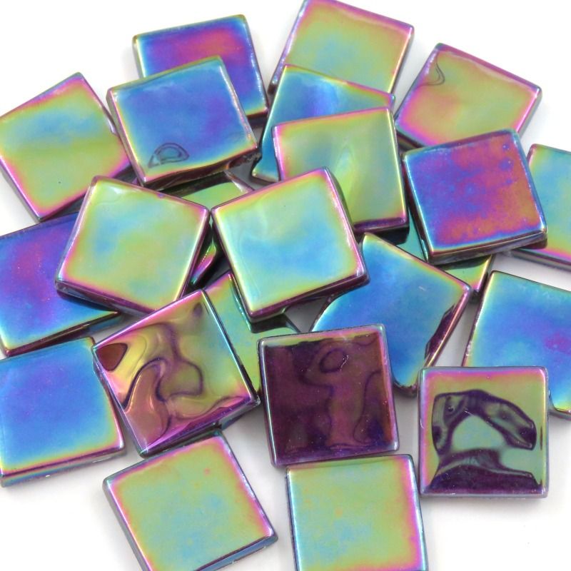 Crystal ondulat irizat 20mm – purpuriu mură