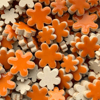 Charms flori – portocaliu