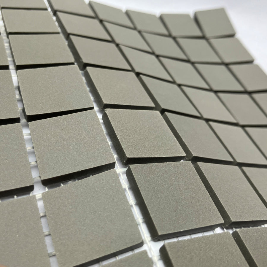 Winckelmans Ardoise – plăcuțe de mozaic mate de 20x20 mm pe plasă