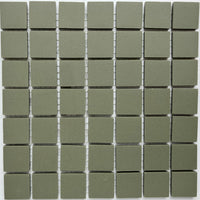 Winckelmans Vert Australien – plăcuțe de mozaic mate de 20x20 mm pe plasă