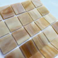 Mozaic din sticlă Tiffany Glacier 20mm – caramel