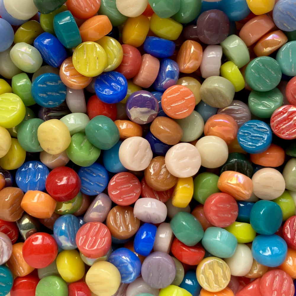 Bumbi din sticlă 12mm – amestec Calypso